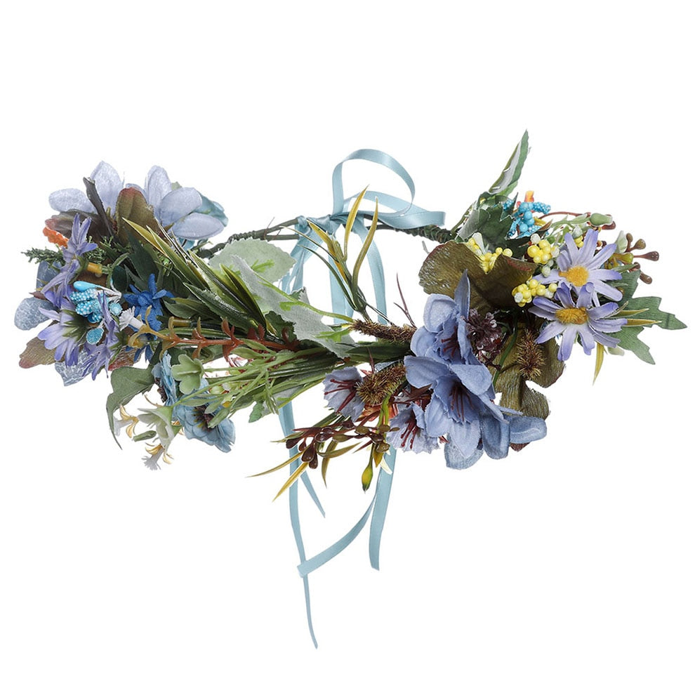 Molans Spring Bohemian Flower Crowns - Orchid Unique