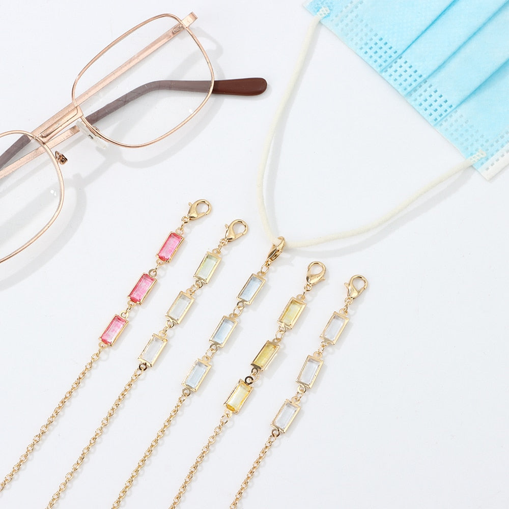 Crystal Beaded Glasses Chains - Orchid Unique