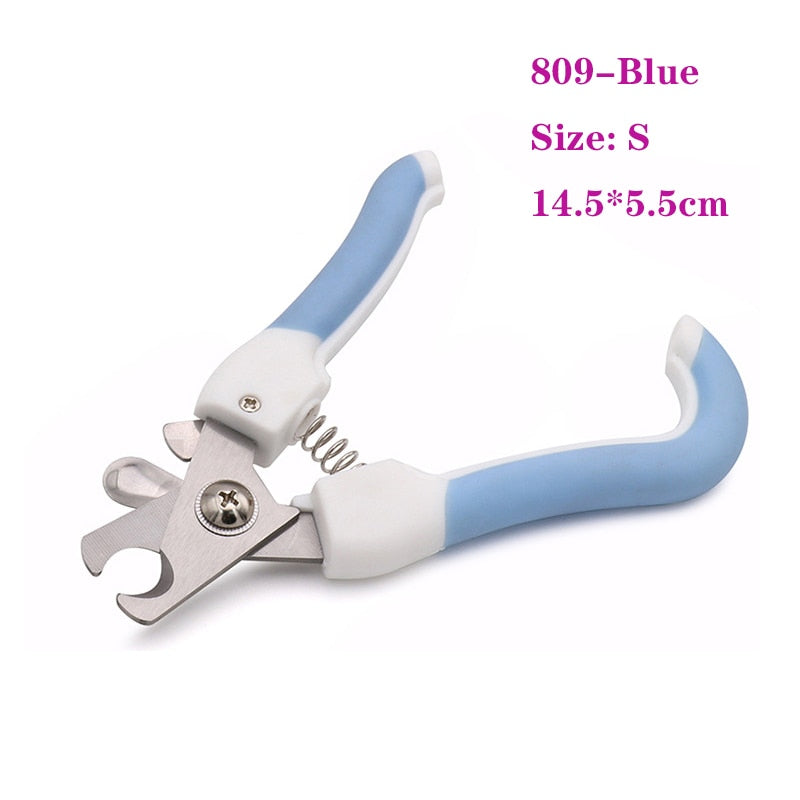 Professional Pet Nail Clipper Stainless Steel Dog Cat Nail Trimmer Labor-Saving Nail Clipper Convenient Dog Grooming Supplies - Orchid Unique