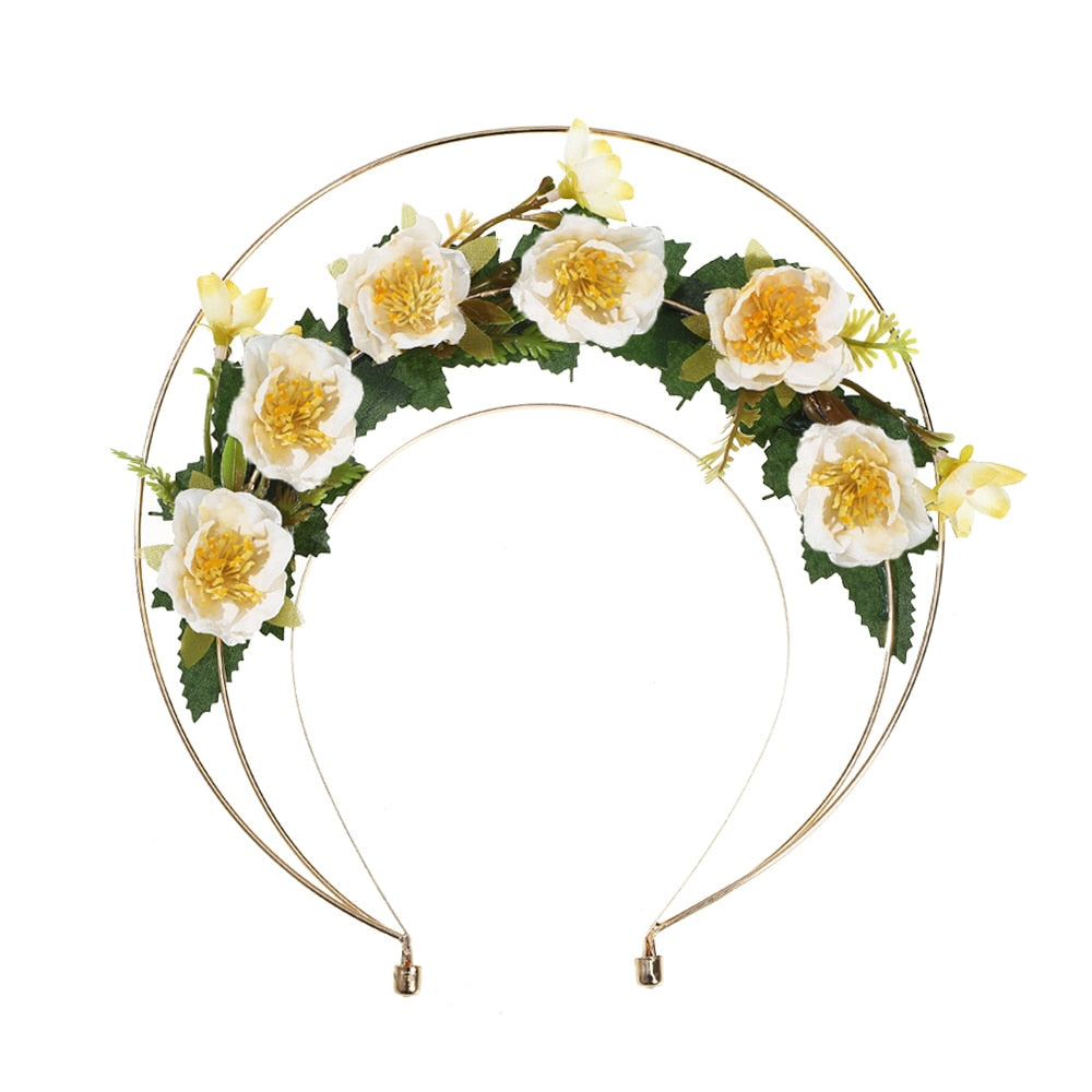 Molans Spring Bohemian Flower Crowns - Orchid Unique