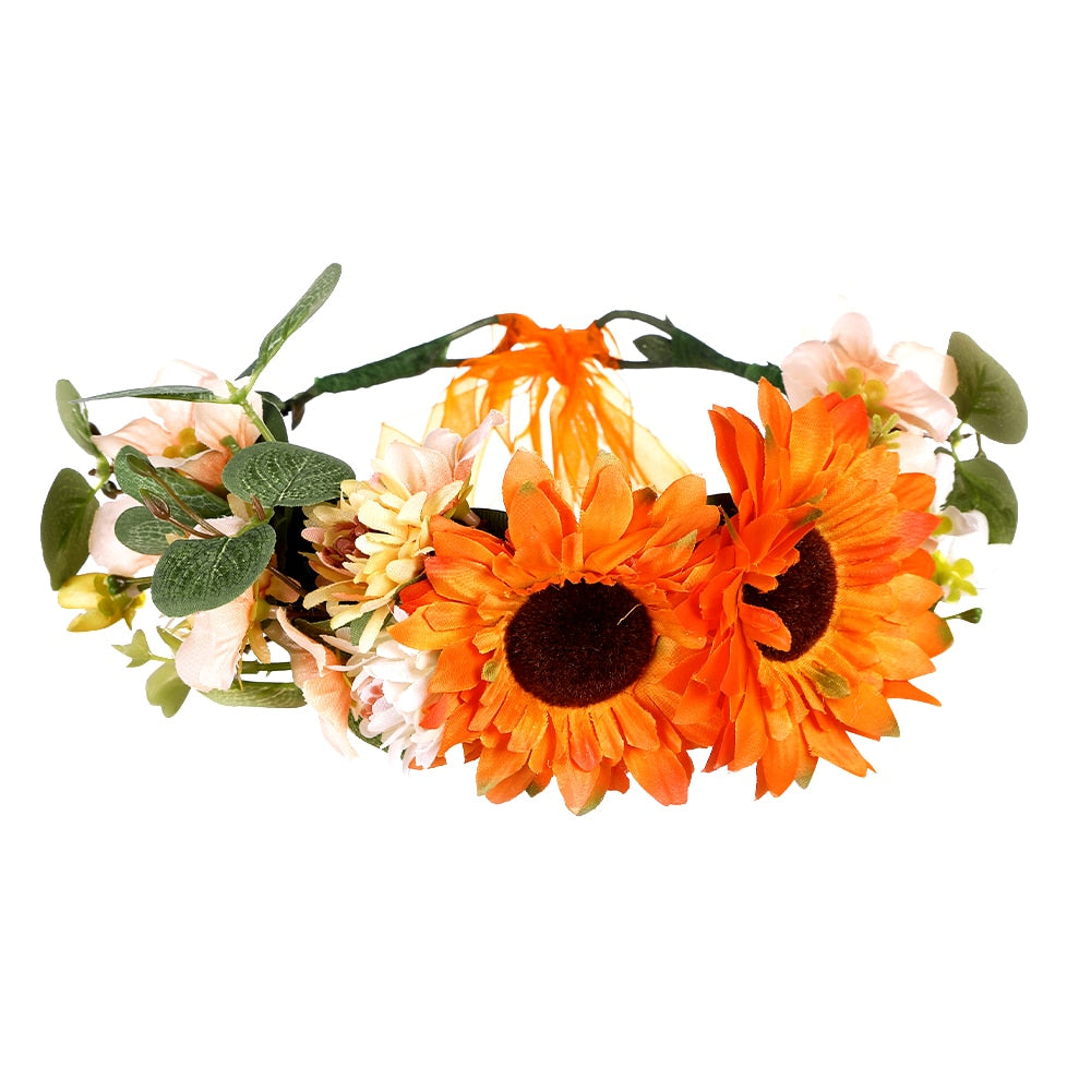 Molans Spring Bohemian Flower Crowns - Orchid Unique