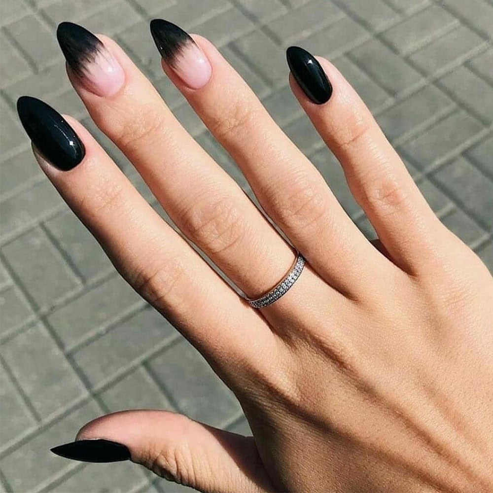 Mid-length False Nails With Glue - Orchid Unique