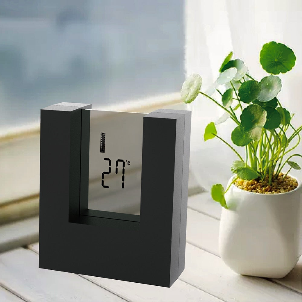 Dark Grey Electronic Desk Alarm clock - Orchid Unique