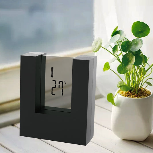 Dark Grey Electronic Desk Alarm clock - Orchid Unique