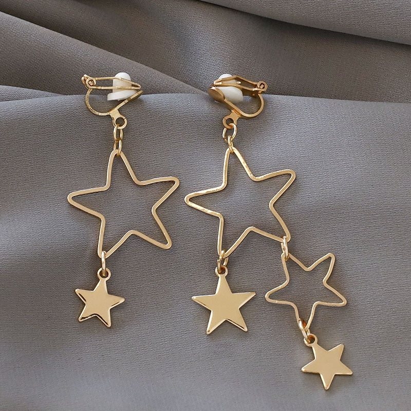 Cute Handmade pearl clip on Earrings - Orchid Unique