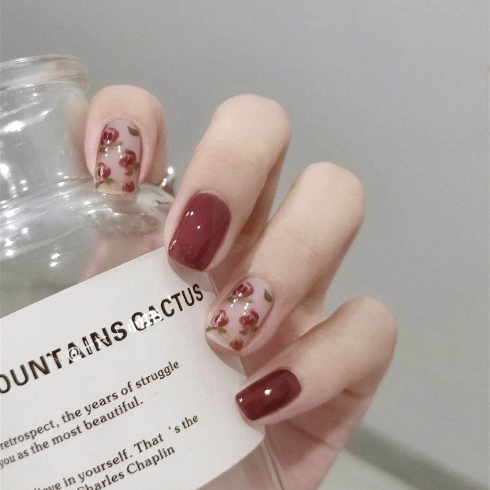 Square Head False Nail Tips - Orchid Unique