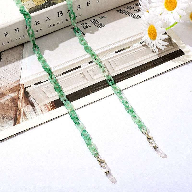 Bohemia Amber Acrylic Glasses Chain - Orchid Unique