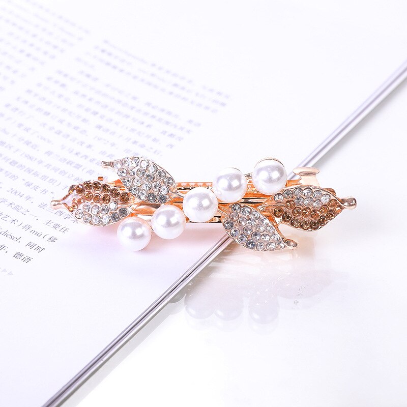 Crystalline rhinestone hairpin - Orchid Unique