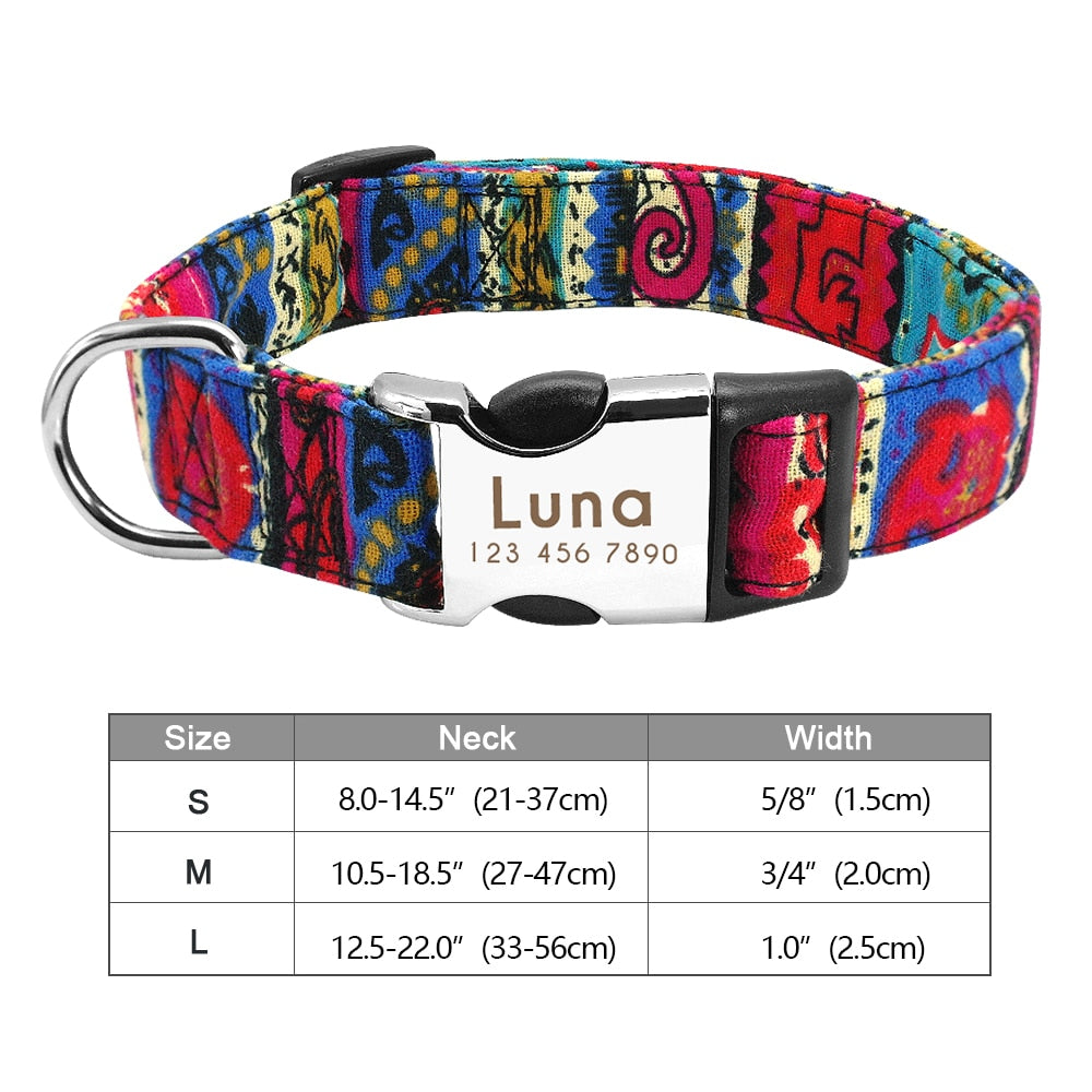 Personalized Dog Accessories Collar - Orchid Unique