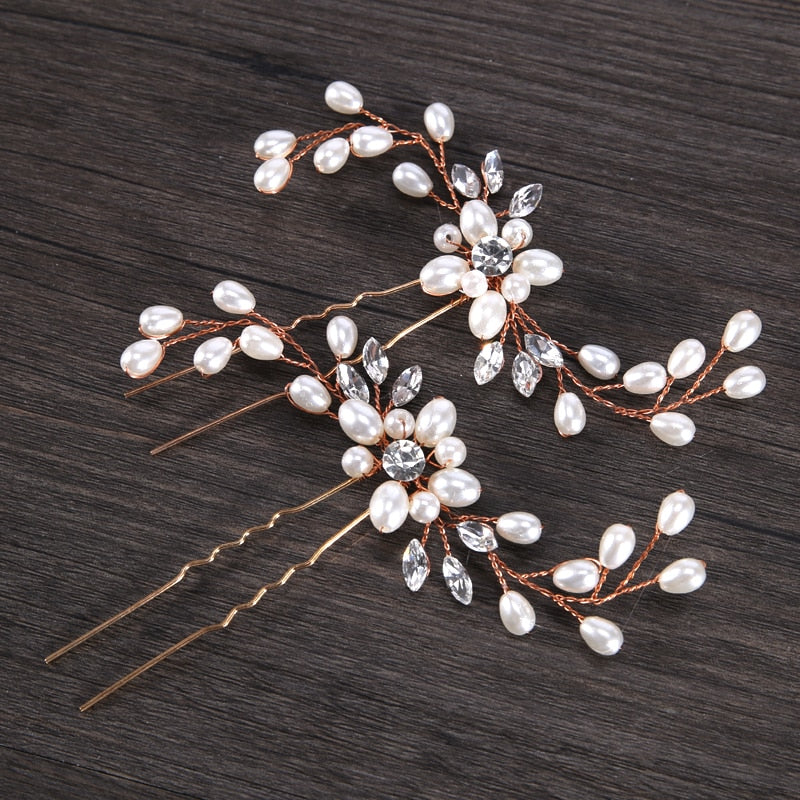 Bridal Hairpins - Orchid Unique