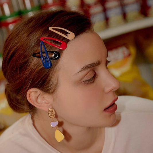 Colorful Waterdrop Shape Hairpins - Orchid Unique