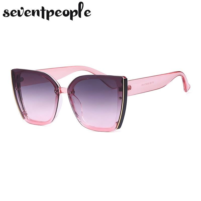 Oversized Cat Eye Sunglasses - Orchid Unique