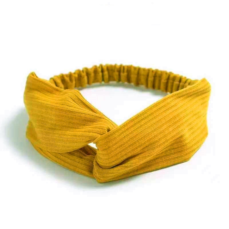 Vintage Cross Knot Elastic Hairbands - Orchid Unique