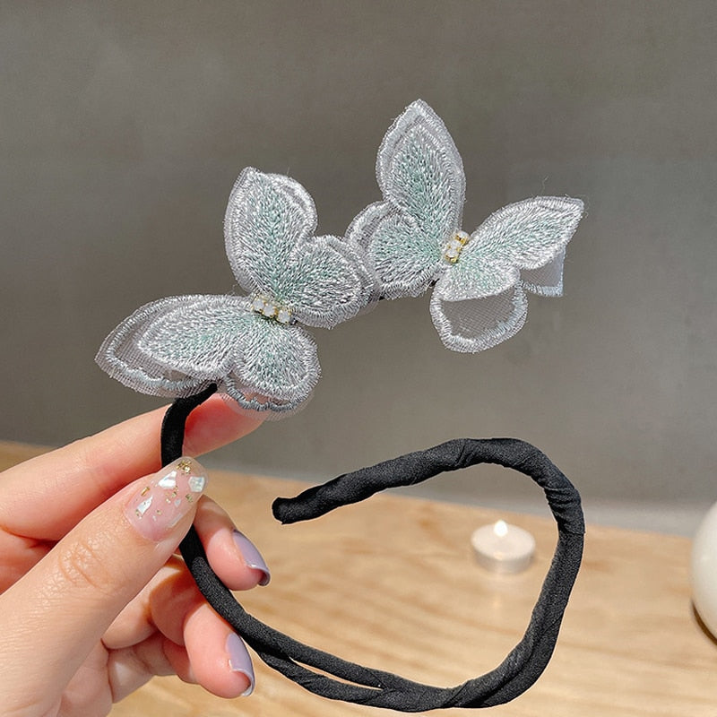 Magic Bow Clip Bun Curler Braider Hairstyle Twist Maker Tool Dount Twist Hair Accessories Styling Fashion - Orchid Unique