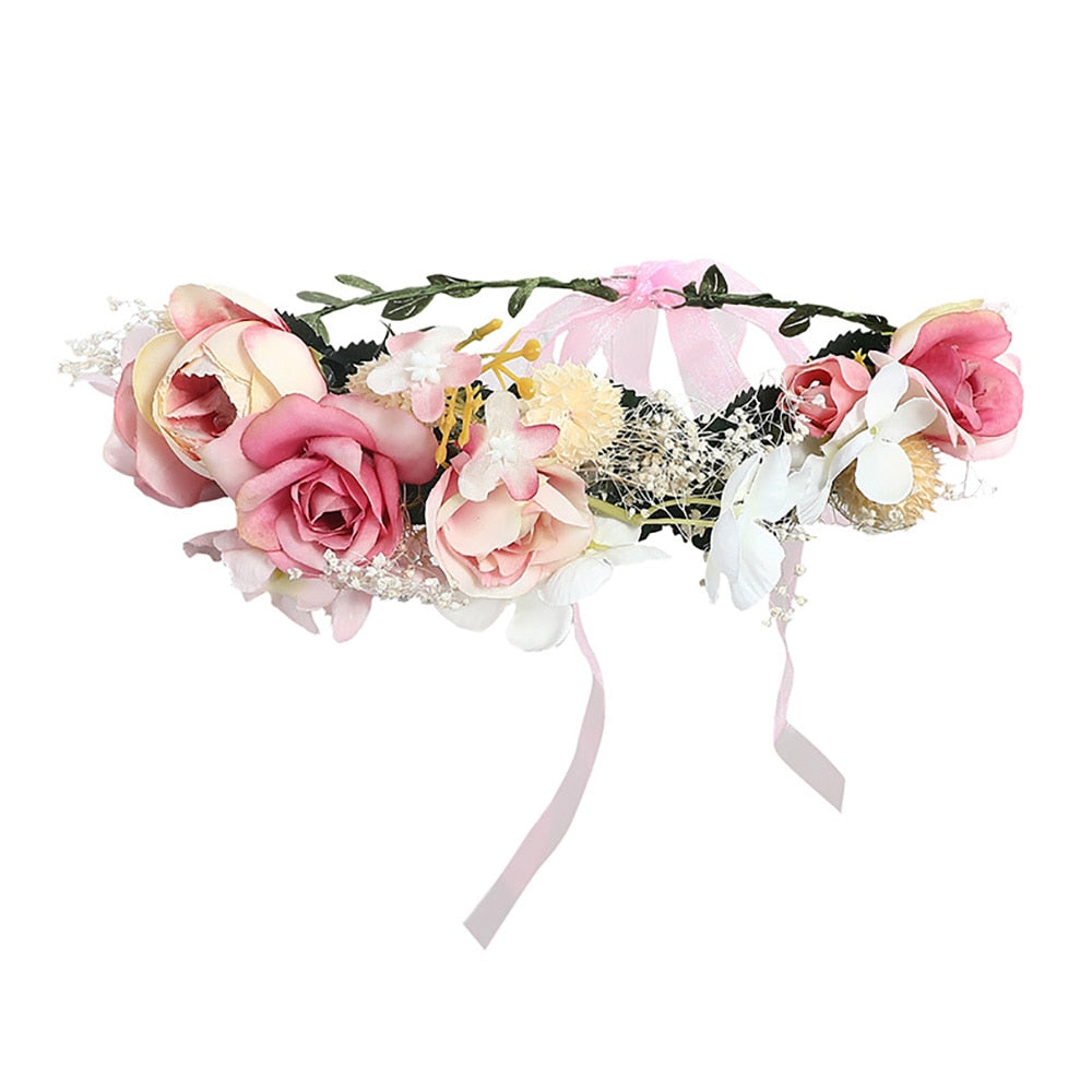 Molans Spring Bohemian Flower Crowns - Orchid Unique