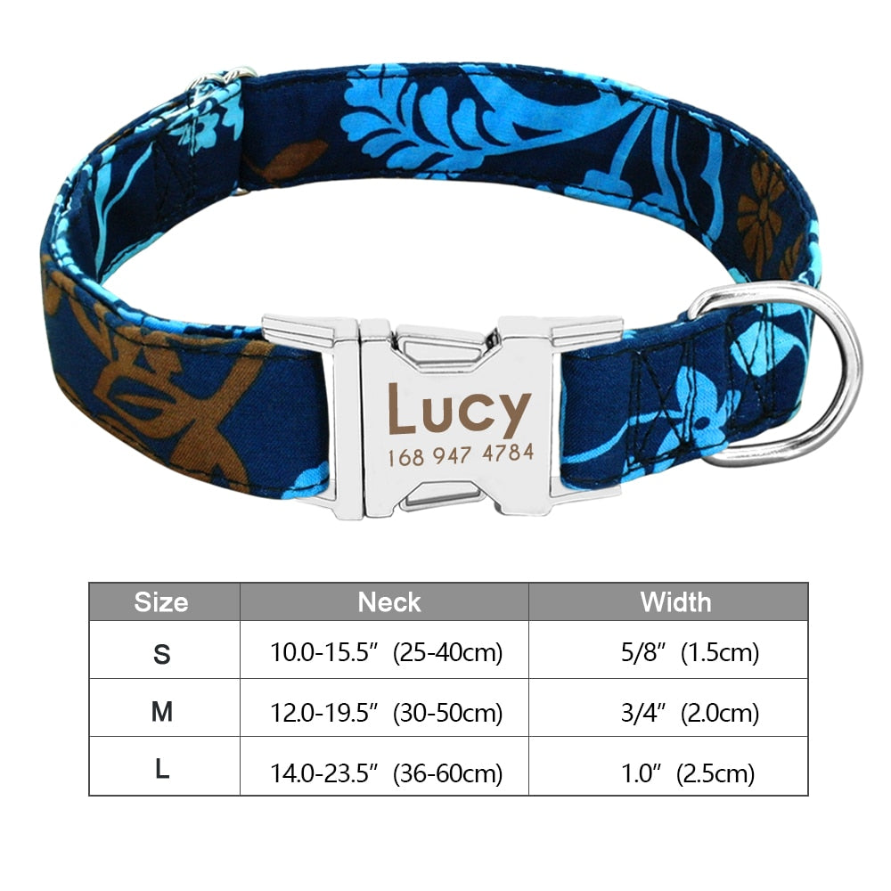 Personalized Dog Accessories Collar - Orchid Unique