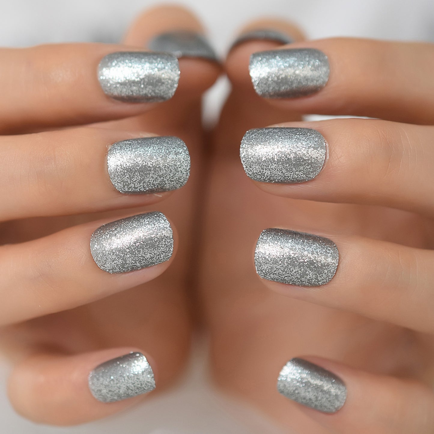 Round Fake Nail Tips - Orchid Unique