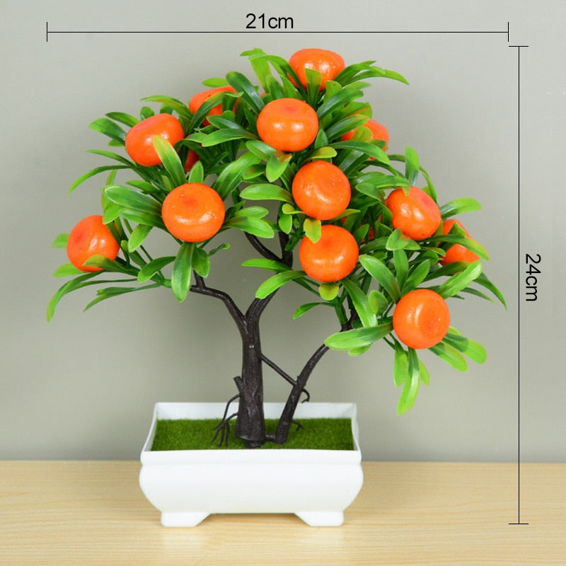 vase + Mall Tree Grass Plants Pot Ornament - Orchid Unique