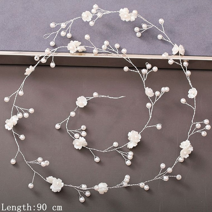 Pearl Rhinestone  Headband - Orchid Unique