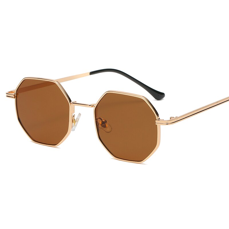 Vintage Octagon Metal Sunglasses - Orchid Unique
