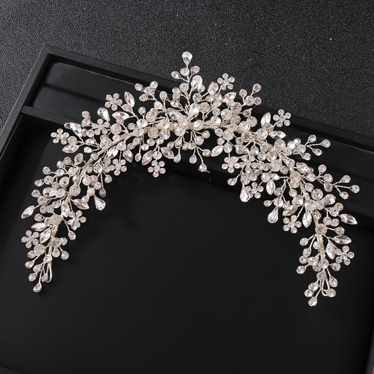 Rhinestone Wedding Headbands For Bride Crystal Headband Hair Accessories Wedding Crystal Hair Band Bridesmaid Head Jewelry Gift - Orchid Unique