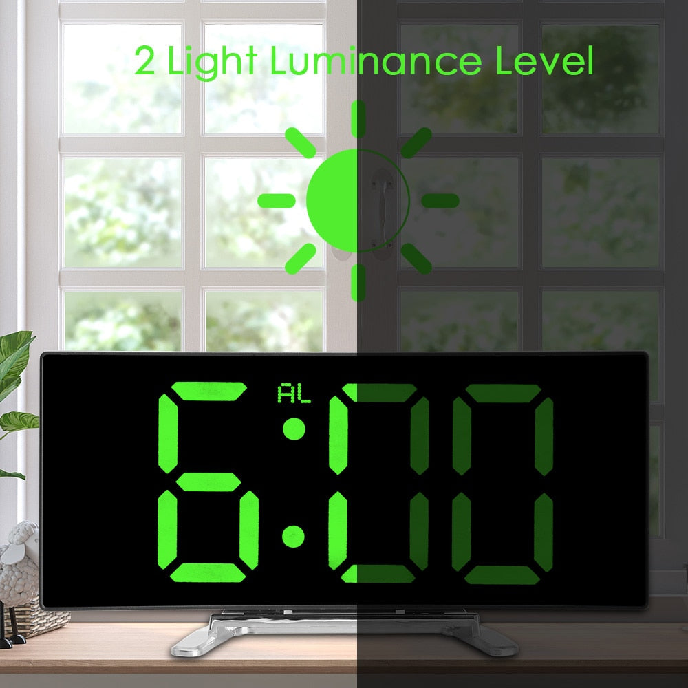 Digital Table Alarm Clock - Orchid Unique