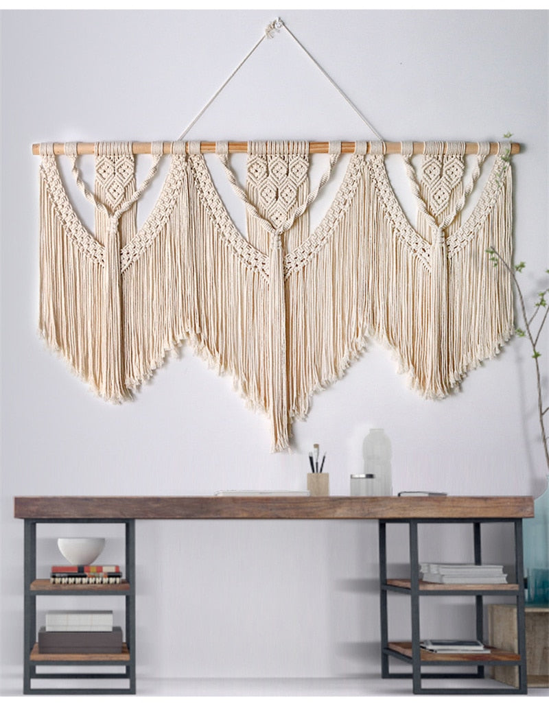 Large Macrame Wall Hanging Tapestry - Orchid Unique