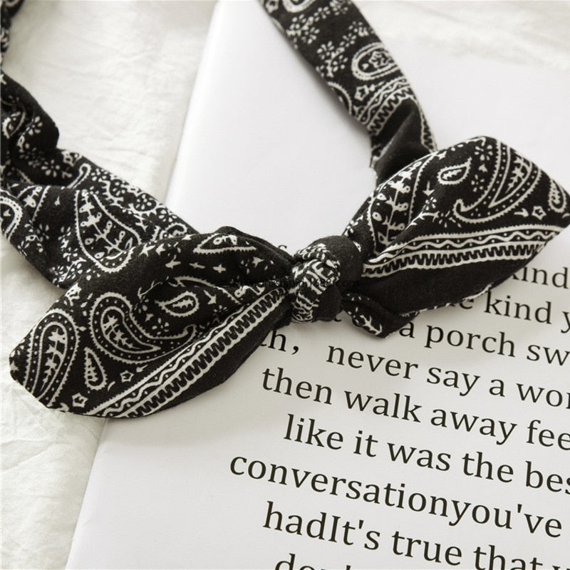 Vintage Cross Knot Elastic Hairbands - Orchid Unique