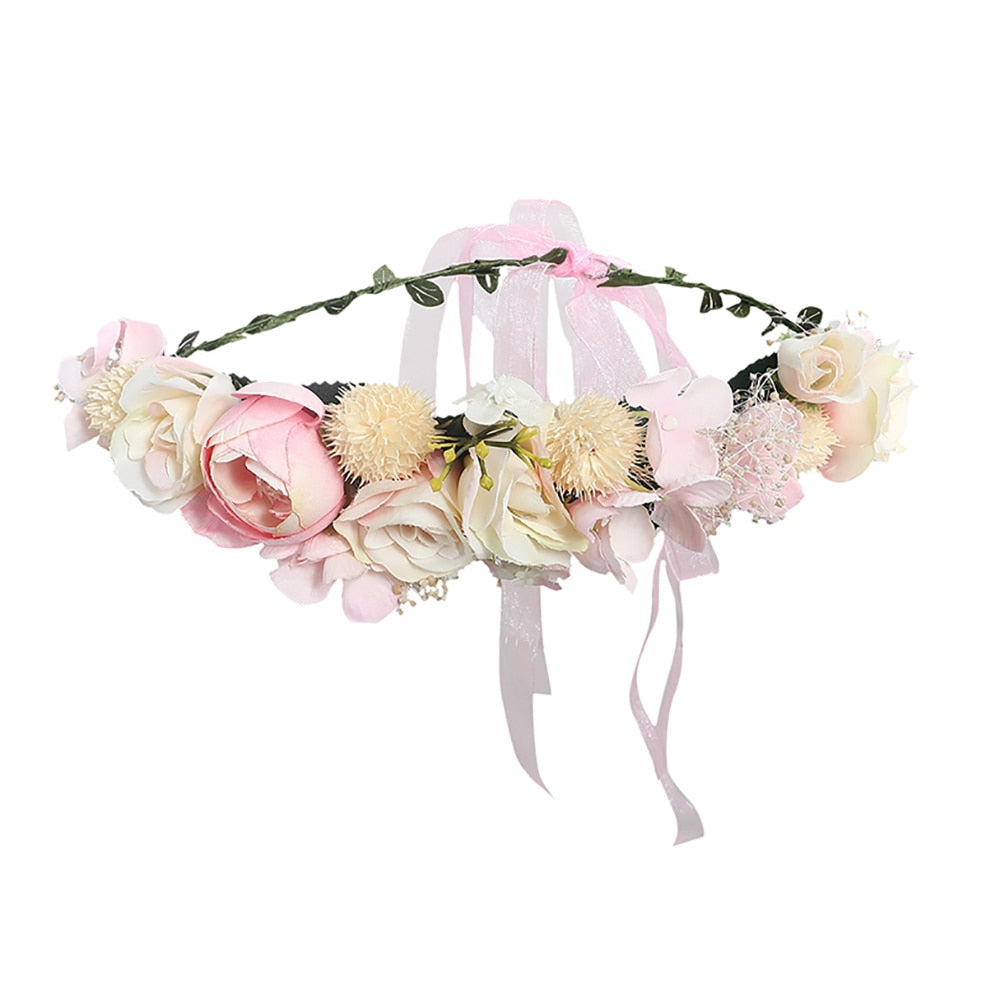 Molans Spring Bohemian Flower Crowns - Orchid Unique
