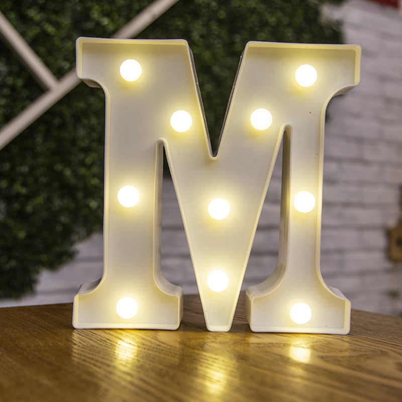 Luxury Alphabet Letter LED Lights - Orchid Unique