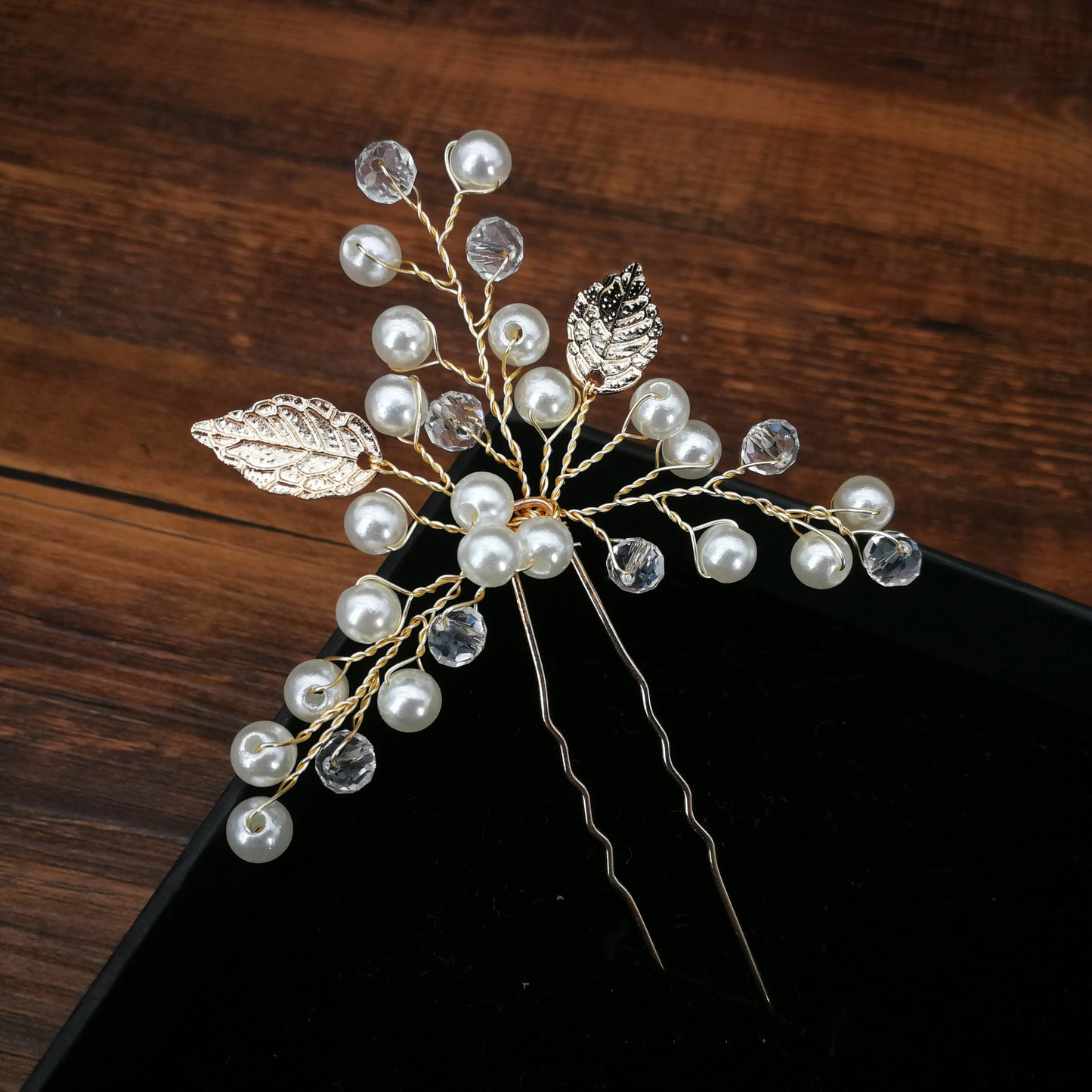 Women U-shaped Pin Metal Barrette Clip Hairpins Simulated Pearl Bridal Tiara Hair Accessories Wedding Hairstyle Design Tools - Orchid Unique