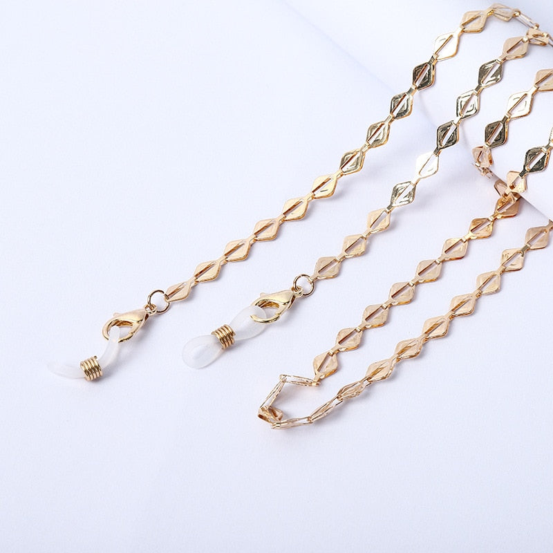 Acrylic Pearl Crystal Eyeglasses Chains - Orchid Unique