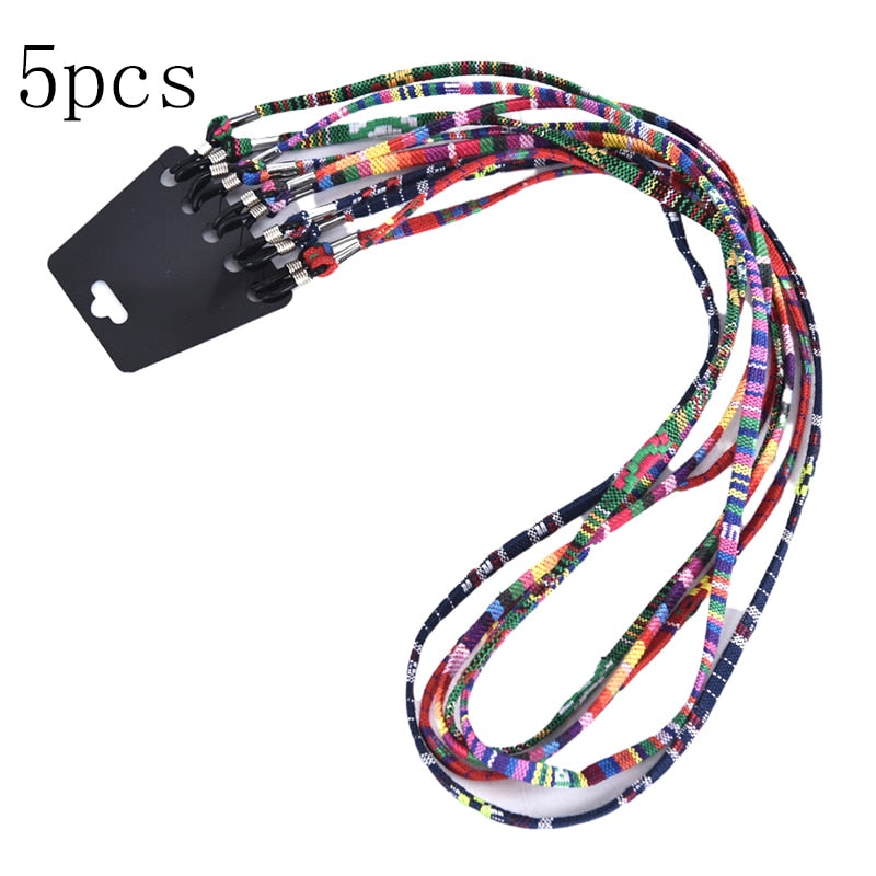 Colorful Cotton Blend Sunglasses Strap - Orchid Unique