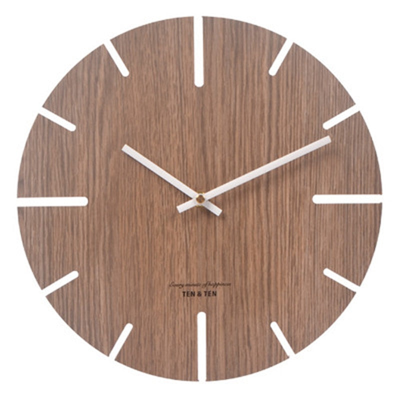 Wooden 3D Wall Clock - Orchid Unique
