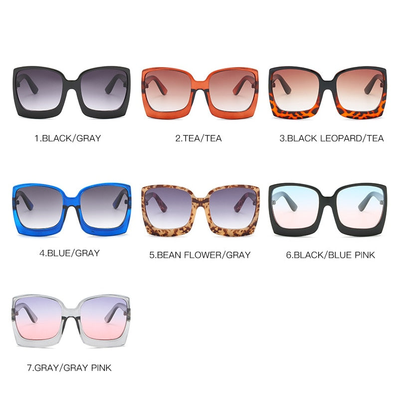 Big Frame Gradient Sunglasses - Orchid Unique