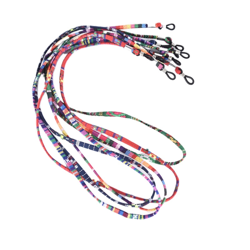 Colorful Cotton Blend Sunglasses Strap - Orchid Unique