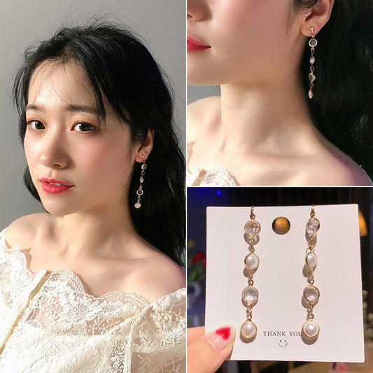 Cute Handmade pearl clip on Earrings - Orchid Unique