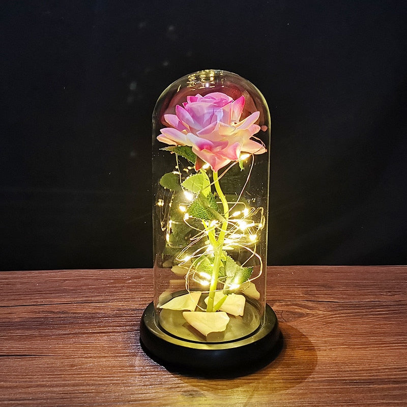 Rose LED Light Foil Flower - Orchid Unique