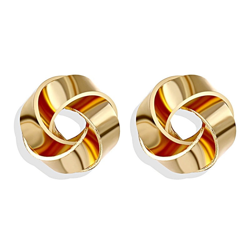 TRENDY Big Circle Round Hoop Earrings - Orchid Unique