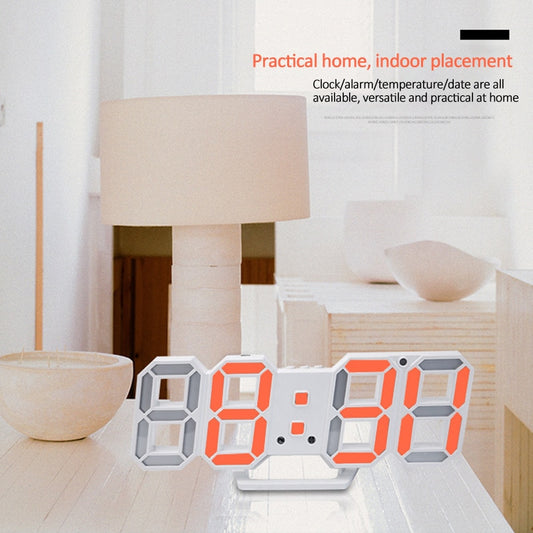 Digital 3D LED Alarm Clock - Orchid Unique