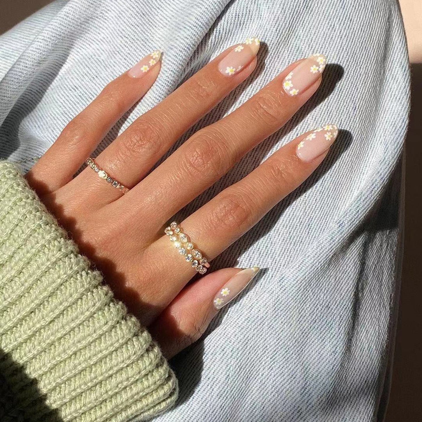 Cloud Pattern Design False Nails - Orchid Unique