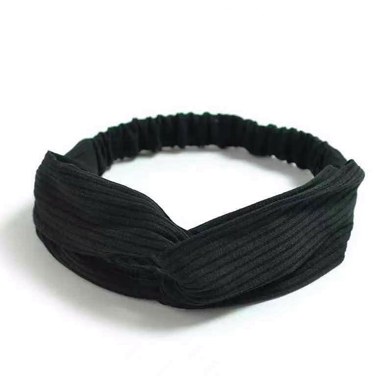Vintage Cross Knot Elastic Hairbands - Orchid Unique