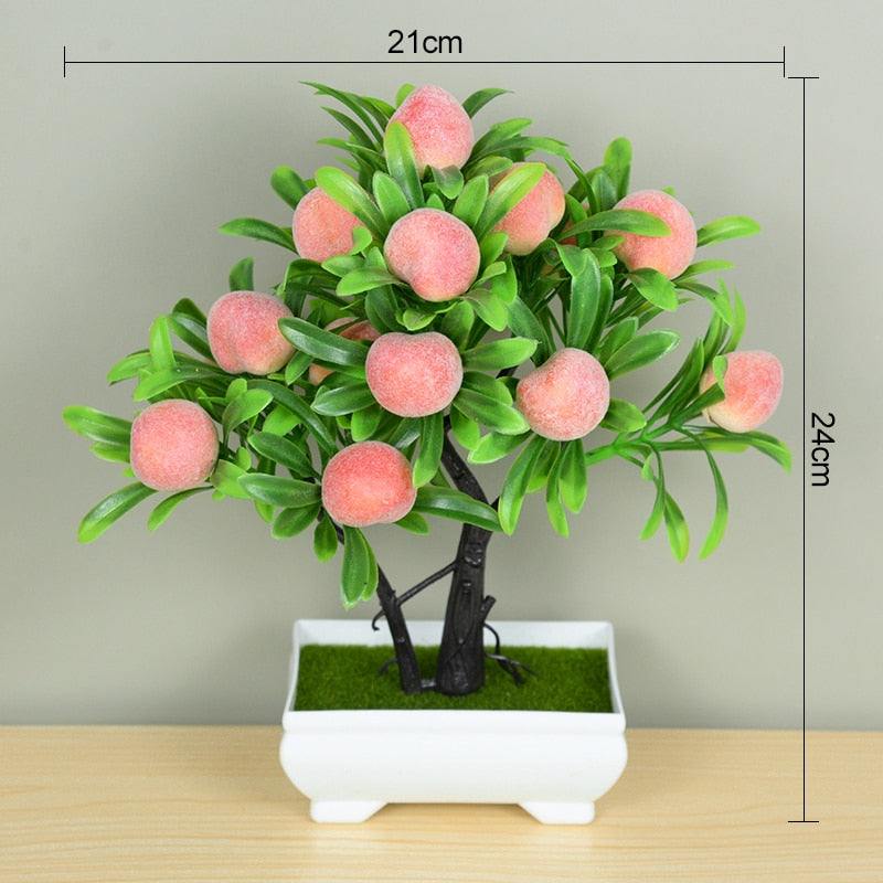vase + Mall Tree Grass Plants Pot Ornament - Orchid Unique