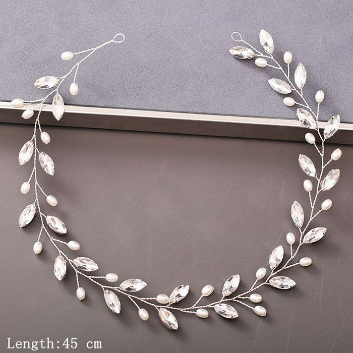 Pearl Rhinestone  Headband - Orchid Unique