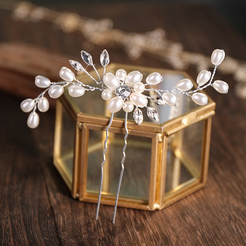 Bridal Hairpins - Orchid Unique