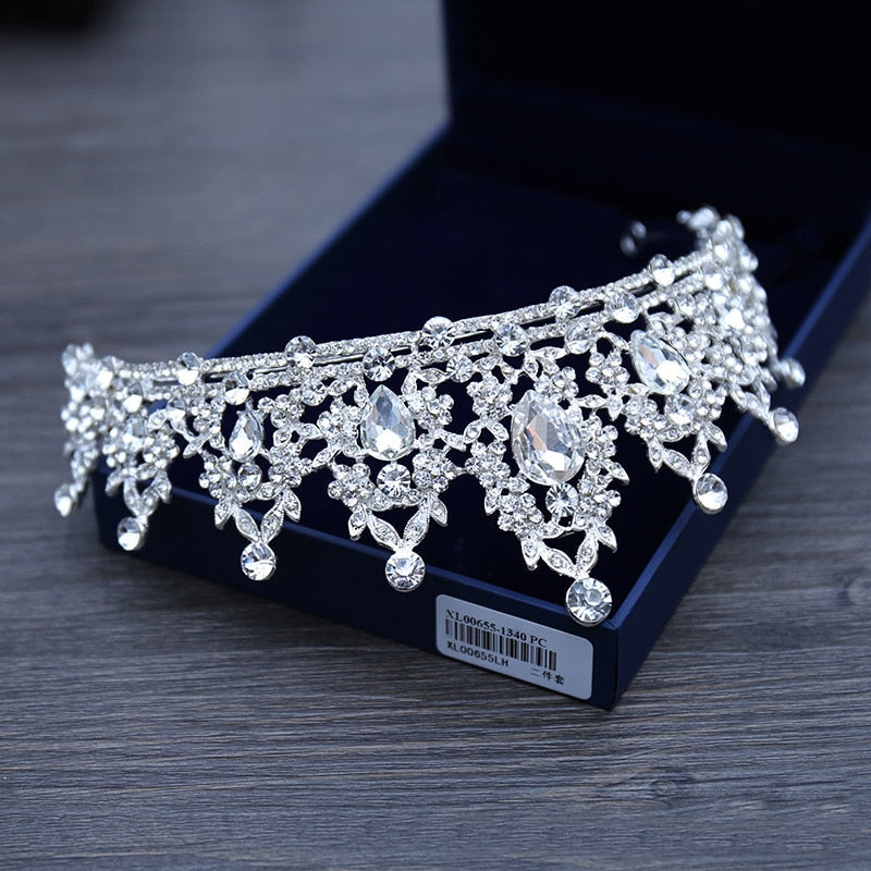 Hair Tiara Crystal Bridal Tiara Crown - Orchid Unique