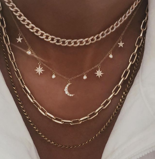 Crystal Stars Pendant Necklaces - Orchid Unique