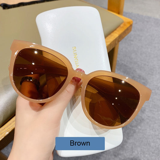 Fashion Cat Eye Sunglasses Woman Brand Designer Shades Retro Mirror Sun Glasses Female Clear Lens Vintage Gafas De Sol - Orchid Unique