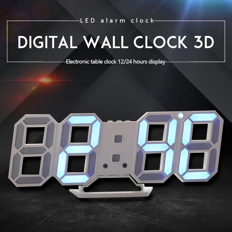 Digital 3D LED Alarm Clock - Orchid Unique
