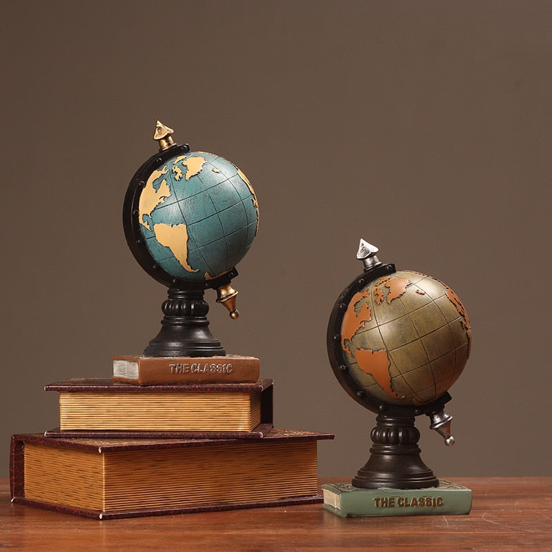 Porch Globe Desktop Clock for Decoration - Orchid Unique